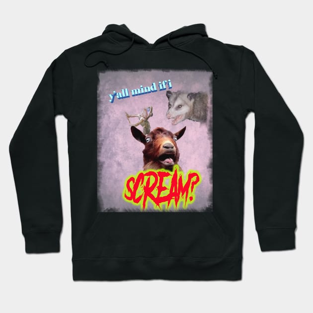 Y'all mind if I scream? Hoodie by fizzyboom